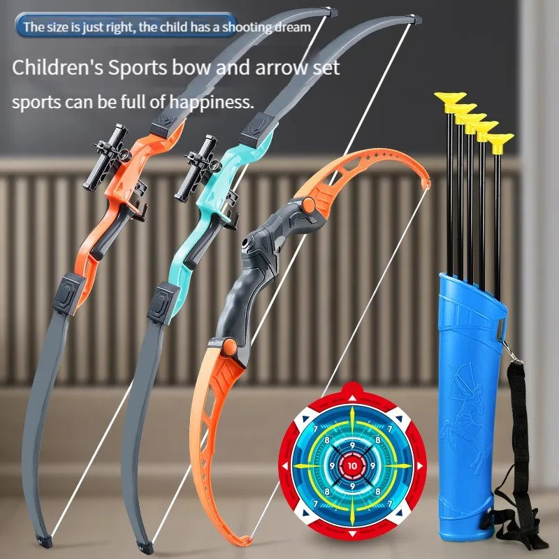 Kid's Recurve Bow and Arrow Set - Outdoor Archery Toy with Target for Boys and Girls - Perfect Gift for Young Adventurers
